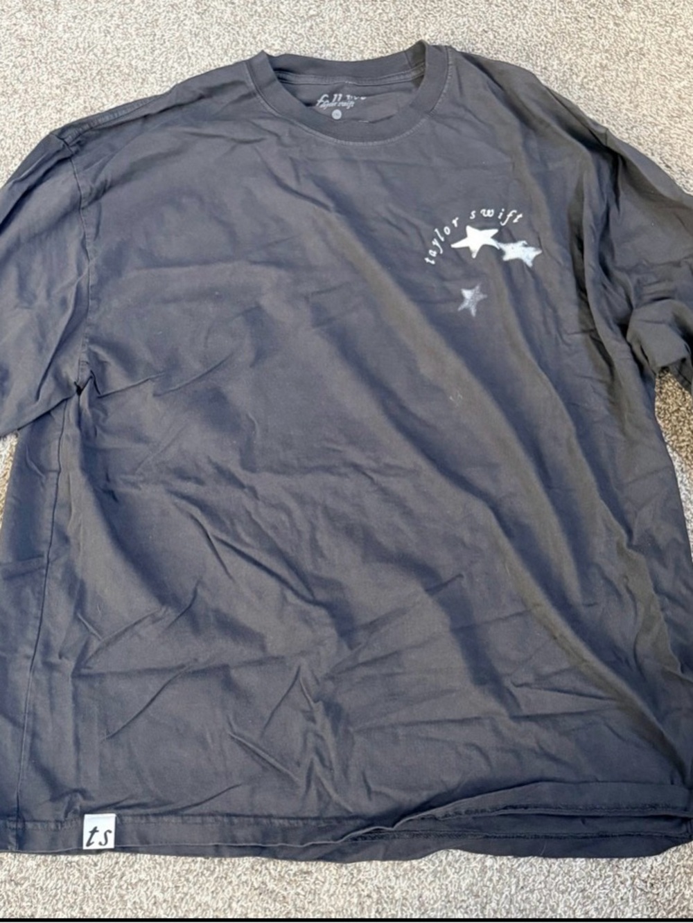 Taylor Swift Folklore Pacing the Rocks Long Sleeve Shirt Holiday 2024 2XL NEW